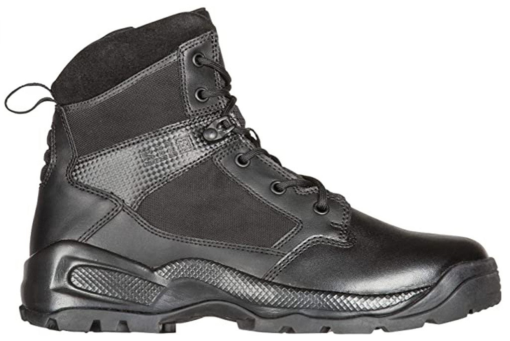 The 5.11 Tactical A.T.A.C. 2.0 6" Side-Zip is the best tactical boot for flat surfaces.