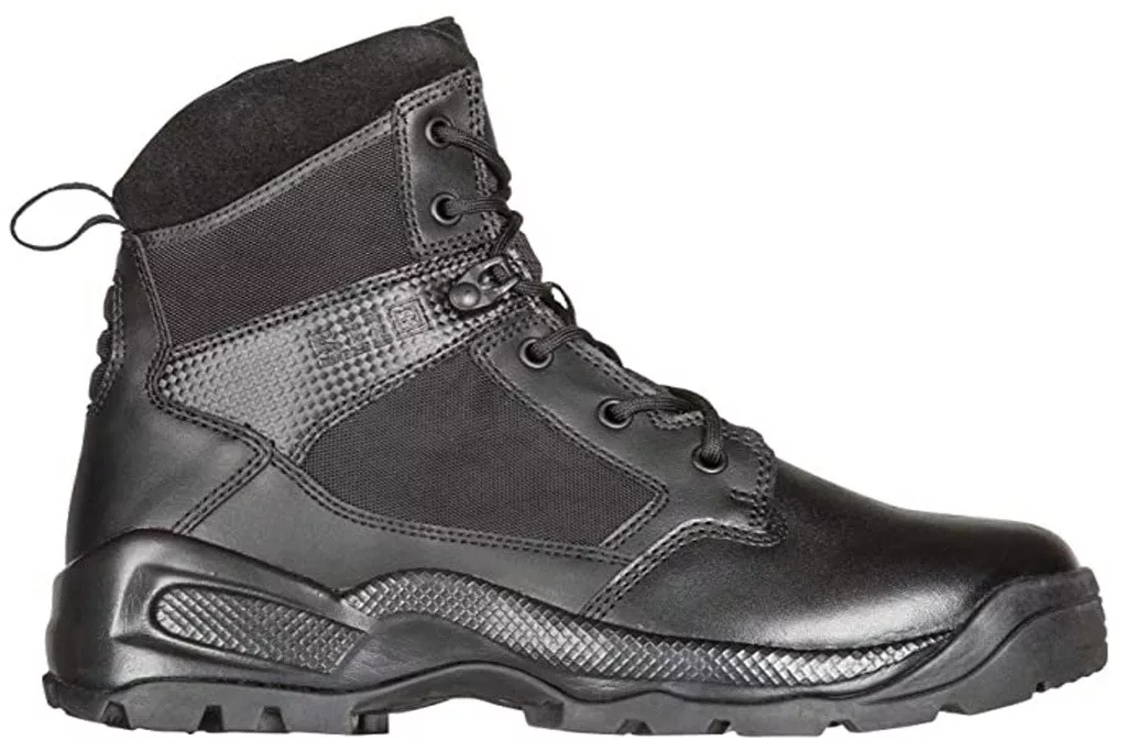 The 5.11 Tactical A.T.A.C. 2.0 6" Side-Zip is the best tactical boot for flat surfaces.