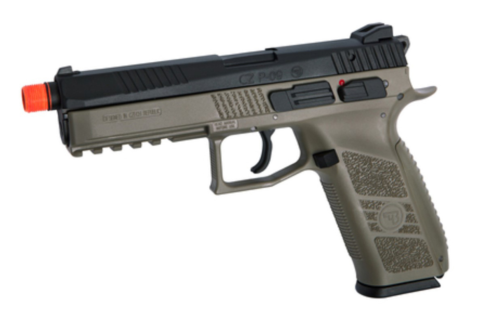 KJW ASG CZ P-09 CO2 Gas Blowback Airsoft Pistol